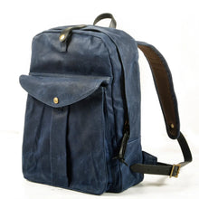 Charger l'image dans la galerie, DOVER – Mochila vintage de lona y cuero encerado – 5 colores