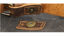 Cargar imagen en el visor de la galería, ARMY | Mochila militar lona y cuero | 3 colores
