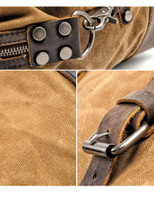Charger l'image dans la galerie, COLOMBUS | Valise de voyage en cuir et toile | 4 odeurs