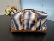 Charger l'image dans la galerie, JEANNE | Nouvelle valise de voyage en cuir et toile | Style informel