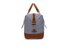 Charger l'image dans la galerie, JEANNE | Nouvelle valise de voyage en cuir et toile | Style informel