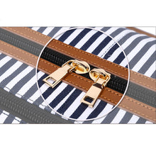 Charger l'image dans la galerie, JEANNE | Nouvelle valise de voyage en cuir et toile | Style informel