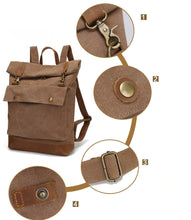 Cargar imagen en el visor de la galería, OSLO | Mochila de lona y cuero | 4 colores