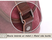 Charger l'image dans la galerie, Strasbourg - Sac à dos scolaire en toile imperméable pour ordinateur portable - 5 couleurs