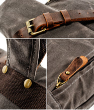 Charger l'image dans la galerie, BRAVEHEARTH | Sac à dos en cuir et toile | 3 couleurs