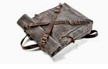 Charger l'image dans la galerie, BRAVEHEARTH | Sac à dos en cuir et toile | 3 couleurs