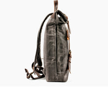 Charger l'image dans la galerie, BRAVEHEARTH | Sac à dos en cuir et toile | 3 couleurs