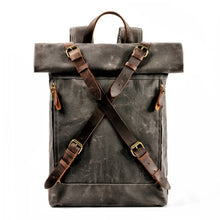 Charger l'image dans la galerie, BRAVEHEARTH | Sac à dos en cuir et toile | 3 couleurs