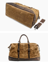 Charger l'image dans la galerie, COLOMBUS | Valise de voyage en cuir et toile | 4 odeurs
