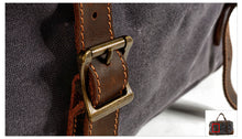 Cargar imagen en el visor de la galería, DAMASCO | Maleta de viaje militar de cuero y lona | 4 colores