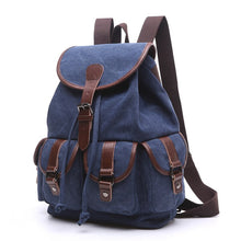 Charger l'image dans la galerie, Strasbourg - Sac à dos scolaire en toile imperméable pour ordinateur portable - 5 couleurs