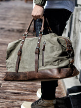 Charger l'image dans la galerie, COLOMBUS | Valise de voyage en cuir et toile | 4 odeurs