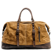 Charger l'image dans la galerie, COLOMBUS | Valise de voyage en cuir et toile | 4 odeurs