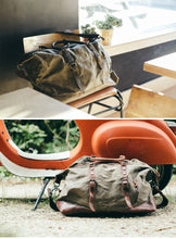 Charger l'image dans la galerie, COLOMBUS | Valise de voyage en cuir et toile | 4 odeurs