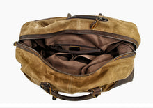 Charger l'image dans la galerie, COLOMBUS | Valise de voyage en cuir et toile | 4 odeurs