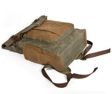 Cargar imagen en el visor de la galería, NÓMADA | Mochila de viaje cuero y lona encerada | 4 colores