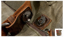 Cargar imagen en el visor de la galería, NÓMADA | Mochila de viaje cuero y lona encerada | 4 colores
