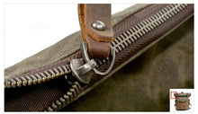 Cargar imagen en el visor de la galería, NÓMADA | Mochila de viaje cuero y lona encerada | 4 colores