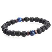 Charger l'image dans la galerie, Lune - Bracelet en pierre volcanique
