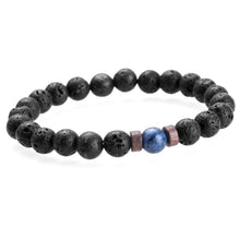 Charger l'image dans la galerie, Lune - Bracelet en pierre volcanique