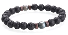Charger l'image dans la galerie, Lune - Bracelet en pierre volcanique