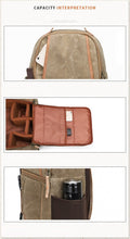 Charger l'image dans la galerie, Picasso - Sac bandoulière en toile et cuir pour appareil photo reflex - 3 couleurs