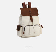 Charger l'image dans la galerie, Brugge - Sac à dos en cuir et toile pour femme - 4 couleurs