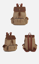 Charger l'image dans la galerie, Brugge - Sac à dos en cuir et toile pour femme - 4 couleurs