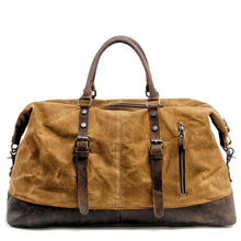 Charger l'image dans la galerie, COLOMBUS | Valise de voyage en cuir et toile | 4 odeurs
