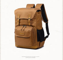 Charger l'image dans la galerie, BRISTOL – Mochila fotográfica vintage de lona y cuero impermeable
