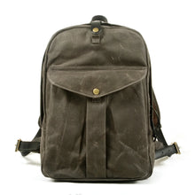 Charger l'image dans la galerie, DOVER – Mochila vintage de lona y cuero encerado – 5 colores
