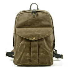 Charger l'image dans la galerie, DOVER – Mochila vintage de lona y cuero encerado – 5 colores
