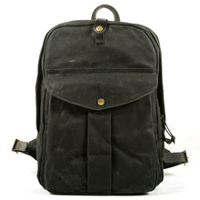 Charger l'image dans la galerie, DOVER – Mochila vintage de lona y cuero encerado – 5 colores
