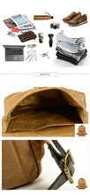 Charger l'image dans la galerie, DOVER – Mochila vintage de lona y cuero encerado – 5 colores
