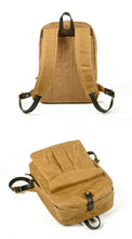 Charger l'image dans la galerie, DOVER – Mochila vintage de lona y cuero encerado – 5 colores
