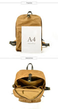 Charger l'image dans la galerie, DOVER – Mochila vintage de lona y cuero encerado – 5 colores
