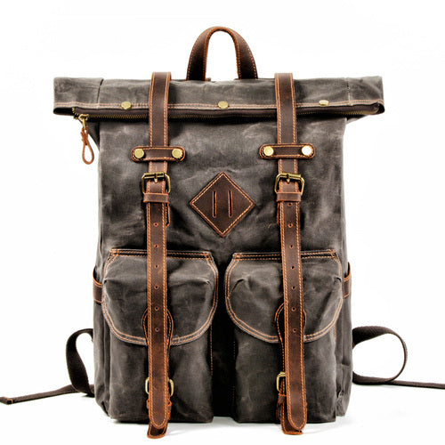 mochilas vintage de cuero y lona MyBack